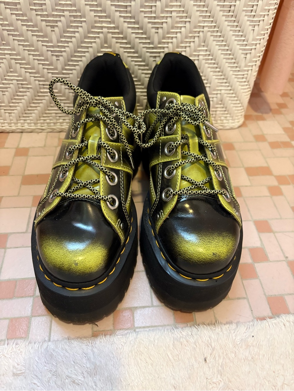 Doc Marten Quad Max 5 eye platforms